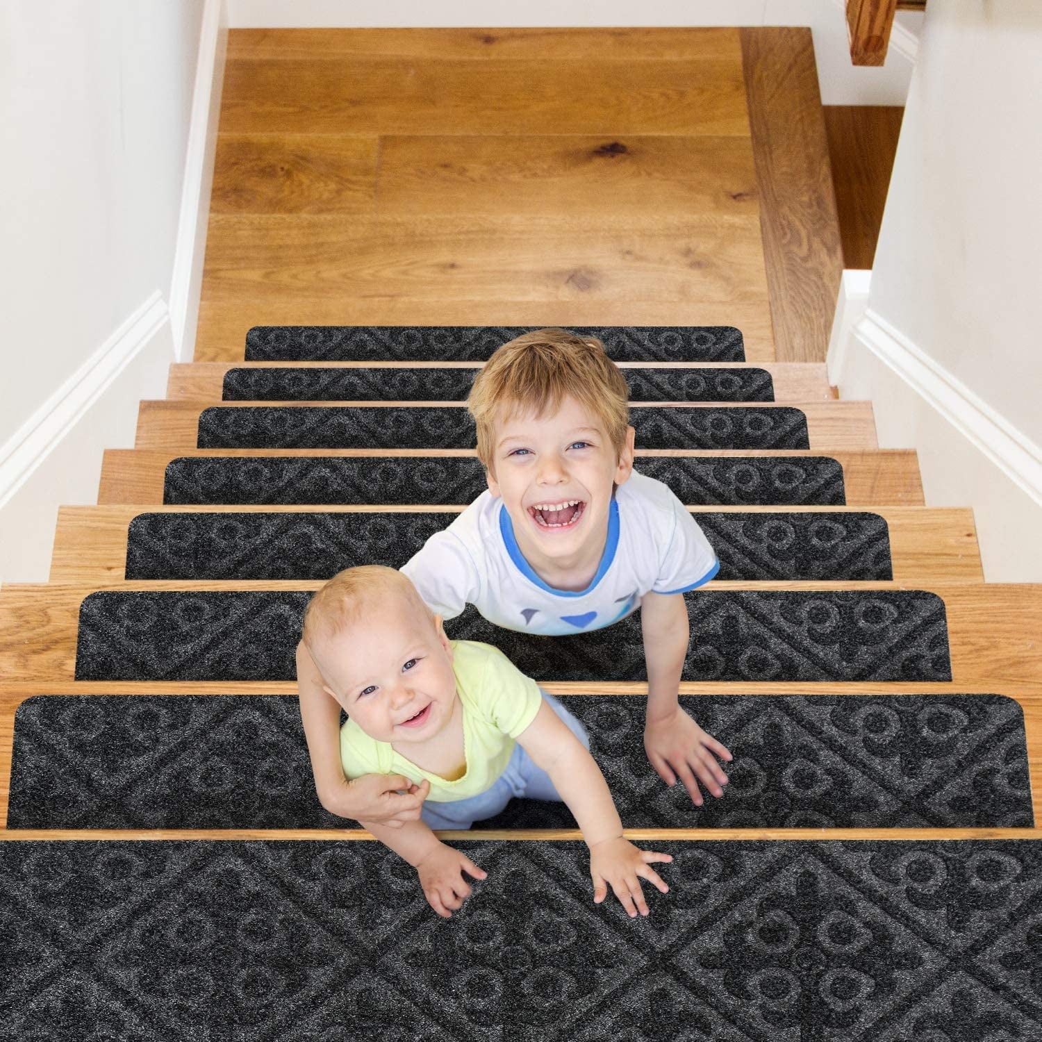 Premium Carpet Stair Tread Sets Brush Beige 30" x 8" 