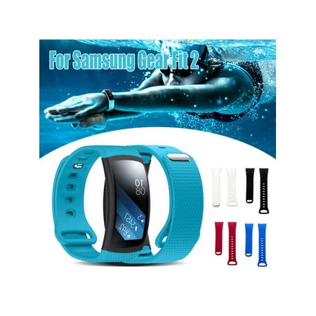 - Adjustable Replacement Soft Silicone Wristband Watch Band Strap For Samsung Gear Fit 2 Tracker
