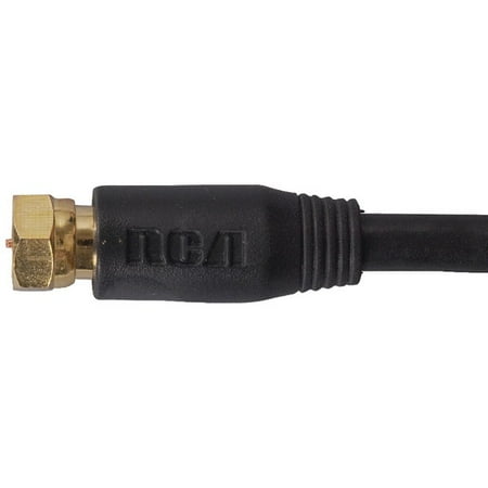 Rg6 Rca Quad Shield - RCA VH612R RG6 Coaxial Cable (12ft; Black)