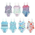thumbnail image 5 of GYRATEDREAM Girls Swimsuits One Piece Swimsuits Variety of Print Beach Swimwear Bathing Suits for Practice and Competition for 7-8 Years, 5 of 6