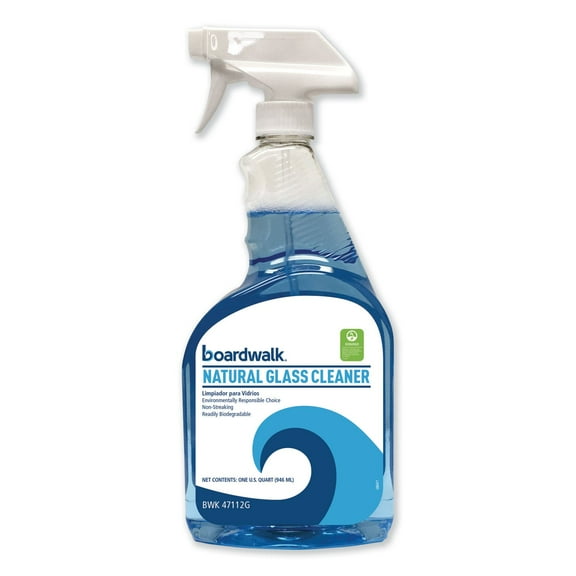 Natural Glass Cleaner 32 oz Trigger Spray Bottle, 12/Carton