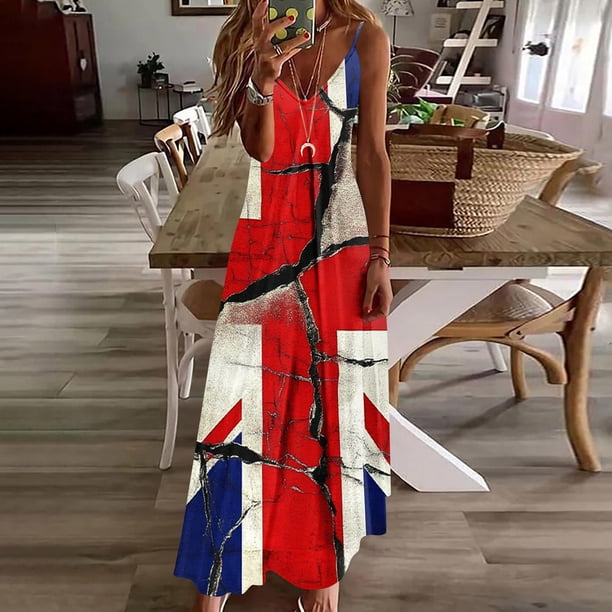 patriotic women's dress July 4th USA Flag Red White and Blue Short Sleeve Flowy Summer Mini with Pocket S : Clothing, Shoes & Jewelry ~~~~Welcome to Pounoo Women's Independence Day 250 Years