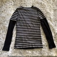 thumbnail image 5 of Womens Striped Long Sleeve Shirt Y2k Fairy Grunge Slim Fitted Tee Shirts Teen Girls Vintage Harajuku Streetwear, 5 of 6