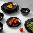 thumbnail image 2 of Lefonte Dinnerware Sets, Fine Porcelain Dinnerware Sets, Plates and Bowls Sets, Dishes, 12-Piece Service for 4, Black, 2 of 5