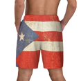 thumbnail image 2 of Mens Swim Trunks Puerto-Rico-Flag Quick Dry Board Shorts with Compression Liner, 2 of 6