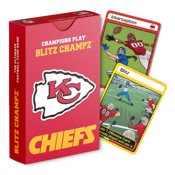 Juego de cartas Blitz Champz Kansas City Chiefs Football de más de 7 años