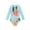 Blue Flower, variant on Toddler Girl Long Sleeve One Piece Swimsuit Little Girl Quick Dry Bathing Suits with Zipper Girl Rash Guard Beachwear UPF 50+ Sun Protection Navy Watermelon 3-4T