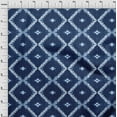 thumbnail image 4 of oneOone Cotton Poplin Navy Blue Fabric Geometric Shibori Sewing Material Print Fabric By The Yard 56 Inch Wide, 4 of 4