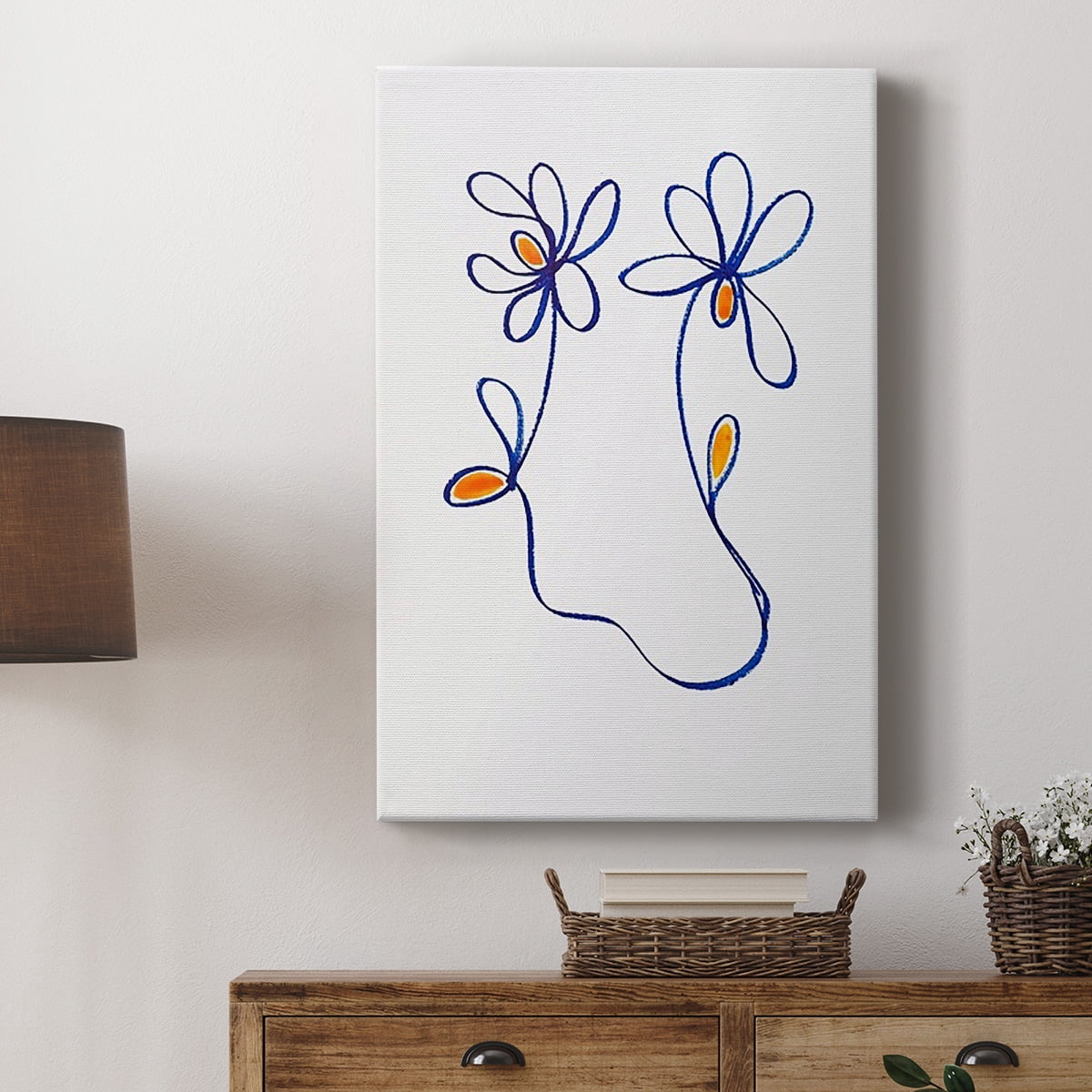 Wobbly Blooms IV Premium Gallery Wrapped Canvas - Ready to Hang