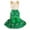 A5#, variant on Dog Dresses for Small Dogs, Spring Summer Pet Doggie Apparel, St. Patrick's Day Dog Green Dress, Clover Clothes for Holiday Party, Pet Costume with Bow