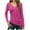 Summer Tops Hot Pink, variant on Womens Slim Fit Athletic T-Shirts, Long Sleeve Shirts for Women Spring Casual Solid Color Slimming Fit V Neck Workout Tops