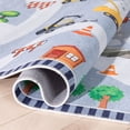 thumbnail image 2 of Well Woven Construction Vehicles Rug Playmat Grey Multicolor 3'3" x 5' Apollo Kids Collection, 2 of 9