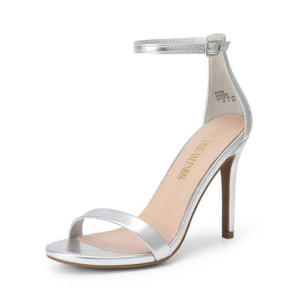 Sandalia DREAM PAIRS KARRIE Plata Metálica Tacones Altos