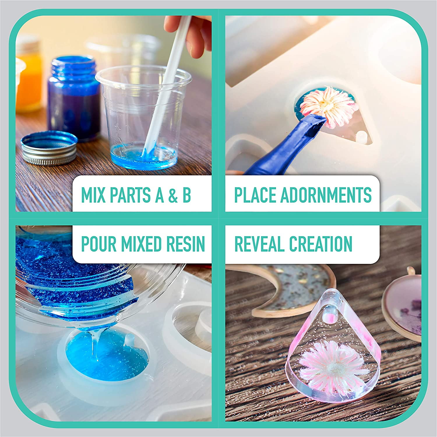 DIY Resin Rings by Craft it Up- 10+ Piece Beginners Kit