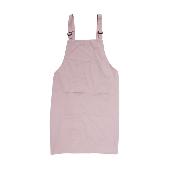 Unique Bargains 1 Set Women's and Men's Waterproof Cotton Kitchen Apron with Headband Pink