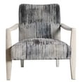 thumbnail image 2 of Uttermost Watercolor Contemporary Fabric and Wood Accent Chair in Blue/Gray, 2 of 5