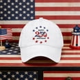 thumbnail image 7 of 250 Anniversary USA Hat Distressed Style, America 250 Hat Vintage Washed Baseball Cap, USA 250th Anniversary Low Profile Design, America 250th Anniversary Hat , White, 7 of 7
