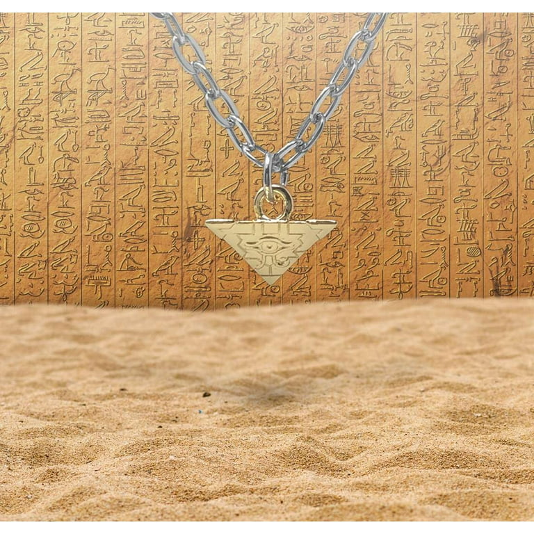yugioh skeleton card OfficialOtaku Yugi Millennium Puzzle Pyramid Cosplay Pendant Chain Necklace