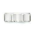 thumbnail image 3 of SS 8mm Polished Fancy Band Size 8 in Sterling Silver, 3 of 3