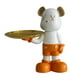 thumbnail image 2 of Bandeja de almacenamiento de oso, linda resina decorativa, divertida y moderna escultura de oso, llavero para pendientes, amarillo, 2 of 12