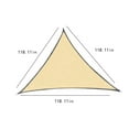thumbnail image 3 of Limited Time Deal karymi 118x118x118 Inch Triangles Sun Shade Sails Block Awning for Outdoor Patio Garden Backyard Limited Time Deal Weekly flyer Sports and Outdoors, 3 of 7