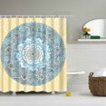 thumbnail image 3 of Cortina de ducha de baño Sunnimix 3D Poliéster Color mezclado 180 cm x 180 cm, 3 of 6