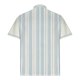 thumbnail image 4 of Blusa y camisa de manga corta con cuello vuelto para hombre, informal, de color liso, a rayas, con botones y estampado, blusa para hombre, 4 of 4