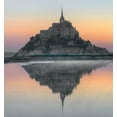 thumbnail image 2 of Steve Mohlenkamp 15x16 Gold Ornate Wood Framed with Double Matting Museum Art Print Titled - Mont Saint-Michel on the Normandy coast of France, 2 of 4