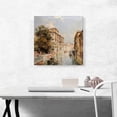 thumbnail image 2 of ARTCANVAS A View Of Venice's Small Harbor Canvas Art Print by Franz Richard Unterberger - Size: 18" x 18" (0.75" Deep), 2 of 9