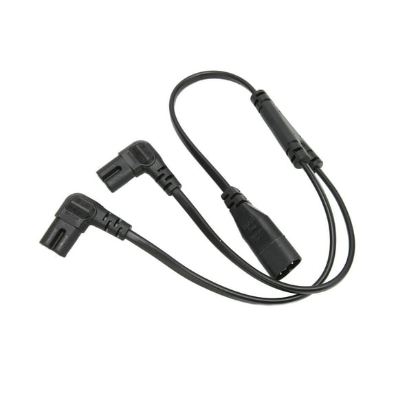 IEC320 C8 to Dual C7 Cord Male Female 1 in 2 Out AC Power Splitter Cable for LCD Monitor Desk Lamp 100‑250V