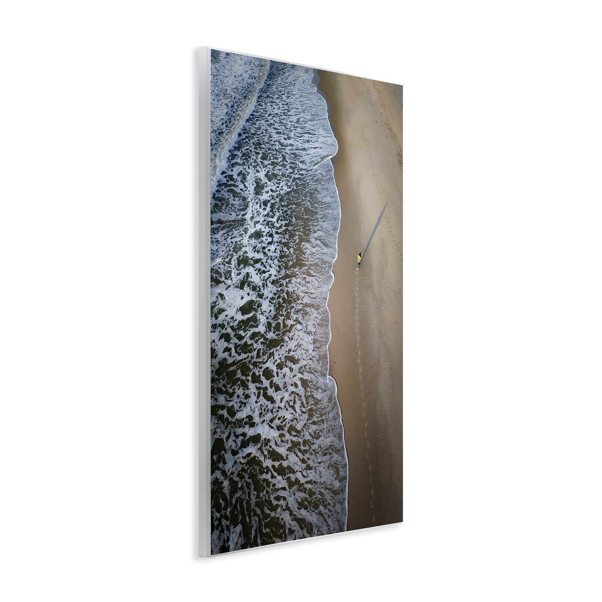 Stupell Industries Vertical Aerial Beach View Nautical & Beach Photography Unframed Art Print Wall Art, 10 x 15