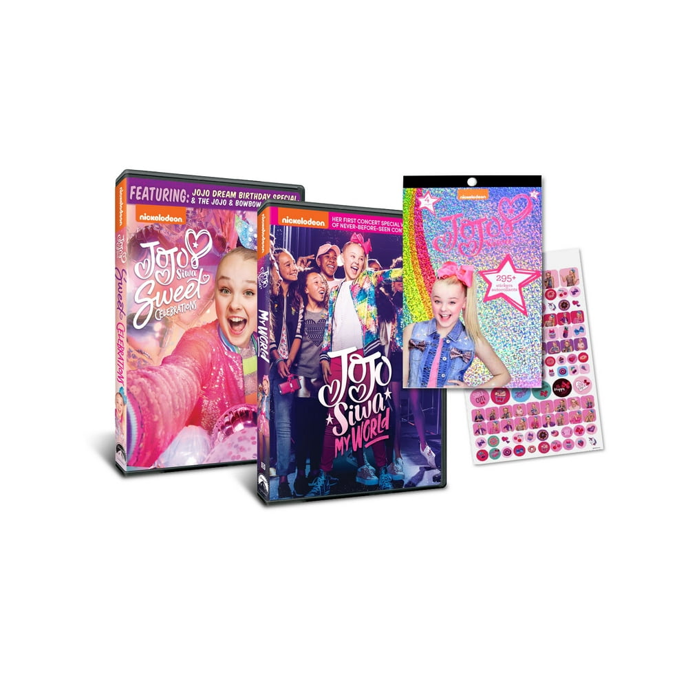JoJo Siwa Bundle (Walmart Exclusive) (My World DVD + Sweet Celebrations