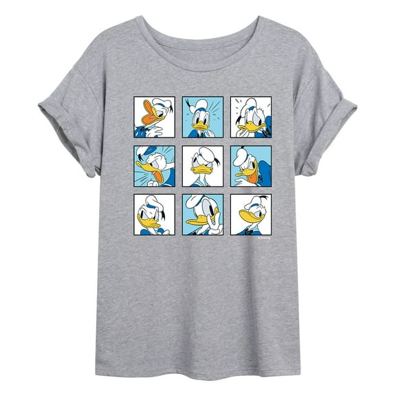 Mickey & Friends - Donald Grid - Women's Oversized T-Shirt