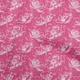 thumbnail image 1 of oneOone Silk Tabby Fuschia Pink Fabric Floral Sewing Fabric By The Yard Printed Diy Clothing Sewing Supplies 42 Inch Wide, 1 of 4