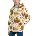 thumbnail image 2 of Daiia Thanksgiving With Turkey for Boys Fashion Hoodies & Sweatshirts with Kangaroo Pocket,Hooded Sweatshirt for Kid, Breathable& Moisture Wicking-Medium, 2 of 6