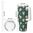 thumbnail image 4 of Pofeuu Cute Shiba Print 40oz Ice Bully With Handle And Straw Stainless Steel Vacuum Insulated Cup And 2 In 1 Straw Lid, 4 of 8