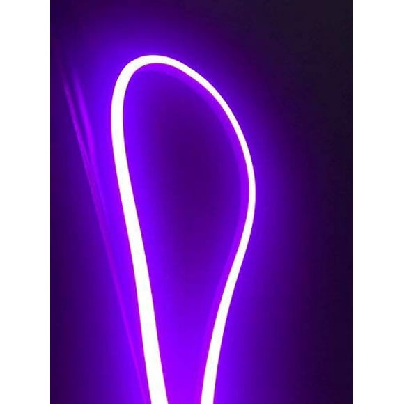 US Stock 110V Beautiful Violet Flexible LED Neon Rope Light Strip Waterproof Neon LED Rope Lighting Wedding Christmas Party Home Decor Indoor Outdoor Room Decor Lighting