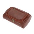 thumbnail image 1 of Neceser de maquillaje Unique Bargains Bolsa de cosméticos de viaje PU para mujeres Bolsas organizadoras de viaje a prueba de agua y duraderas con compartimentos marrón, 1 of 1