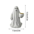 thumbnail image 3 of HomeDM Halloween Cute Ghost Figurine Resin Tiered Tray Decor Statue for Party Home, Indoor Porch Decor Halloween Table Centerpieces Decor, 3 of 5