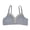 Blue, variant on Yajisi Wireless Nursing Bra V Shape Breastfeeding Breathable Maternity Bra Front Button Blue M (34/75, 7.87 inches / 20 cm length)