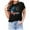 Black, variant on OAVQHLG3B 4th of July Outfits for Women American Flag T Shirt O-Neck Print Tops T-shirt Short Sleeve Casual Blouse