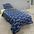 thumbnail image 2 of West Virginia Mountaineers 2 Pc Reversible Cotton Comforter Set, 1 Comforter, 1 Sham, Twin, 2 of 8