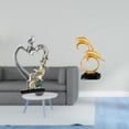 thumbnail image 2 of Figura romántica de pareja de delfines, estatua coleccionable moderna para dormitorio, boda, oficina, escritorio, armario, estantería, chimenea, mesa,, 2 of 8