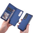 thumbnail image 3 of For Samsung Galaxy Z Fold 4 5G Shockproof Flip Leather Removable Wallet Case Cover With Pen Slot, 3 of 6