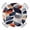 Light Beige Dark Blue Orange, variant on Boho Navy Round Tablecloth for 45-54 Inch Tables,Fitted Table Cover with Elastic Edge,Blue Gold Bohemian Tropical Palm Tree Leaf Waterproof Outdoor Table Cloth Protector for Patio Garden Dinner