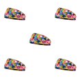 thumbnail image 2 of Qarigey Diademas de ganchillo Estiramiento Deportes Banda para la cabeza Tie-dye Banda ancha para el sudor Estampado Accesorios para el cabello Type2 NO2 Qarigey CBP275056, 2 of 5