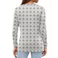 thumbnail image 5 of Garbnen Plaid Valentine's Day Tops for Women Love Heart Graphic Crew Neck Tops for Women Long Sleeve Spring Women's Tunic Tops, 5 of 5