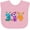 AD-Pink, variant on Inktastic Monsters Like Pi- Pi Day Numbers Boys or Girls Baby Bib