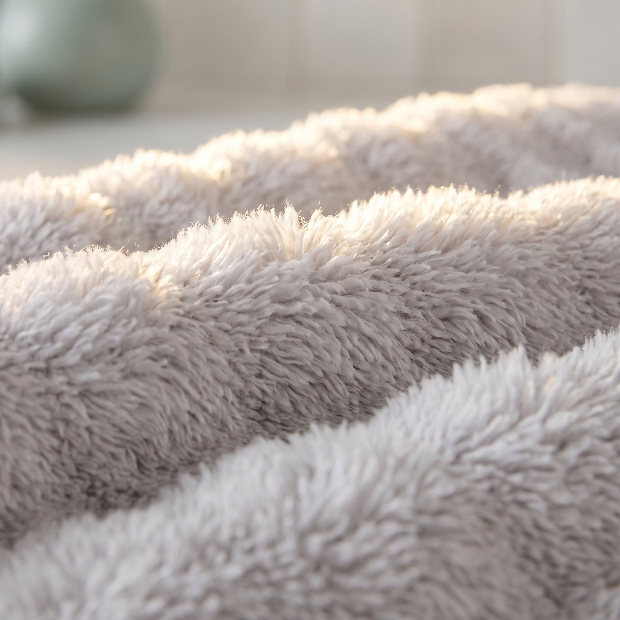 Unique Bargains Fluffy Colorfast Bath Towel 2 Pack Grey/White 55" x 28"