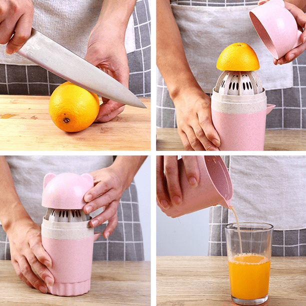 Hand Juicer Citrus Orange Squeezer Manual Lid Rotation Press